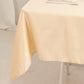 54" Beige Lamour Satin Square Table Overlay