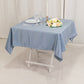 54" Dusty Blue Lamour Satin Square Table Overlay