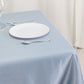 54" Dusty Blue Lamour Satin Square Table Overlay