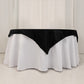 54" Black Lamour Satin Square Table Overlay