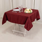 54" Burgundy Lamour Satin Square Table Overlay
