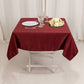 54" Burgundy Lamour Satin Square Tablecloth