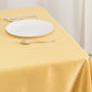 54" Champagne Lamour Satin Square Table Overlay