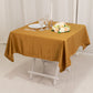 54" Gold Lamour Satin Square Table Overlay