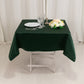 54" Hunter Emerald Green Lamour Satin Square Tablecloth
