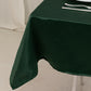 54" Hunter Emerald Green Lamour Satin Square Table Overlay