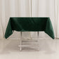 54" Hunter Emerald Green Lamour Satin Square Tablecloth