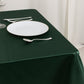 54" Hunter Emerald Green Lamour Satin Square Table Overlay