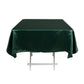 54" Hunter Emerald Green Lamour Satin Square Tablecloth