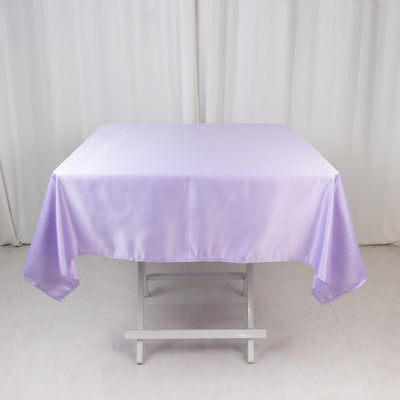 Seamless Lavender Lilac Lamour Satin Tablecloth - 54"