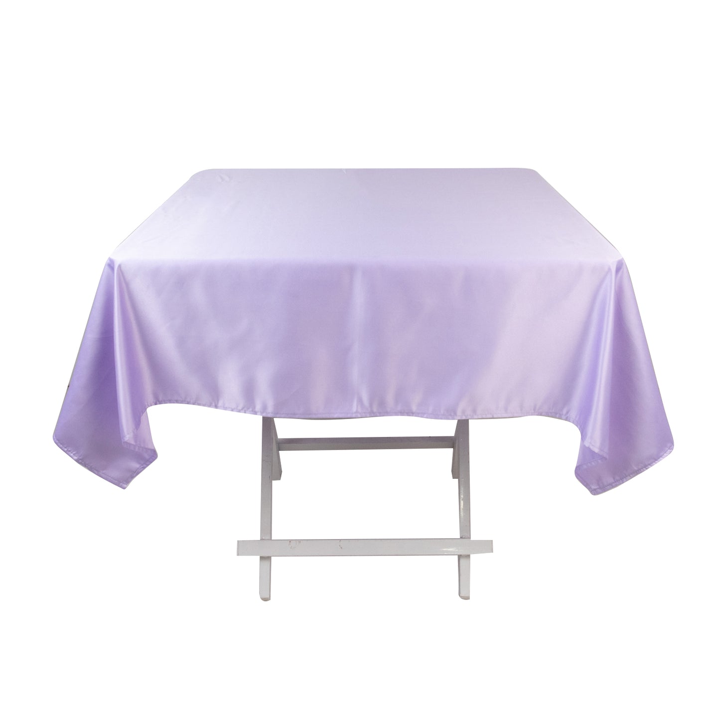 54" Lavender Lilac Lamour Satin Square Tablecloth