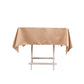 54" Nude Lamour Satin Square Tablecloth