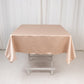 54" Nude Lamour Satin Square Tablecloth