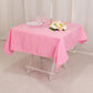 54" Pink Lamour Satin Square Table Overlay