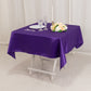 54" Purple Lamour Satin Square Table Overlay