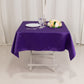 54" Purple Lamour Satin Square Tablecloth