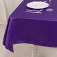 54" Purple Lamour Satin Square Table Overlay