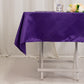 54" Purple Lamour Satin Square Tablecloth