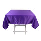 54" Purple Lamour Satin Square Tablecloth