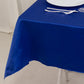 54" Royal Blue Lamour Satin Square Table Overlay