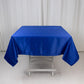 54" Royal Blue Lamour Satin Square Tablecloth