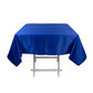 54" Royal Blue Lamour Satin Square Tablecloth