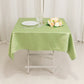 54" Sage Green Lamour Satin Square Tablecloth