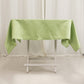 54" Sage Green Lamour Satin Square Tablecloth