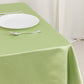 54" Sage Green Lamour Satin Square Table Overlay