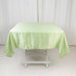 54" Sage Green Lamour Satin Square Tablecloth