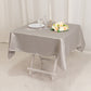 54" Silver Lamour Satin Square Table Overlay