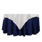 54" White Lamour Satin Square Table Overlay