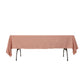 60"x102" Dusty Rose Lamour Satin Rectangle Tablecloth