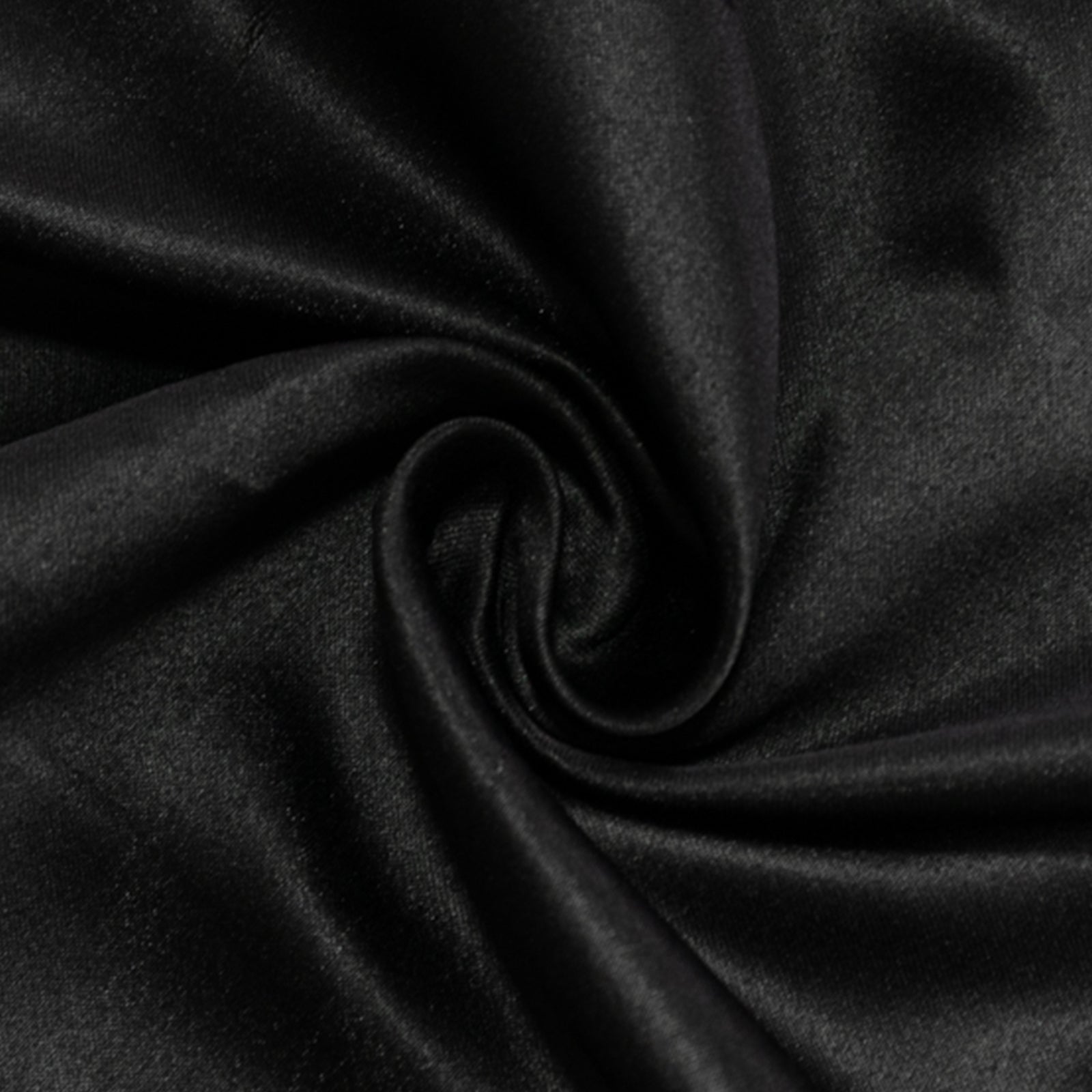 Black Lamour satin rectangle tablecloth, 60"x102" size.