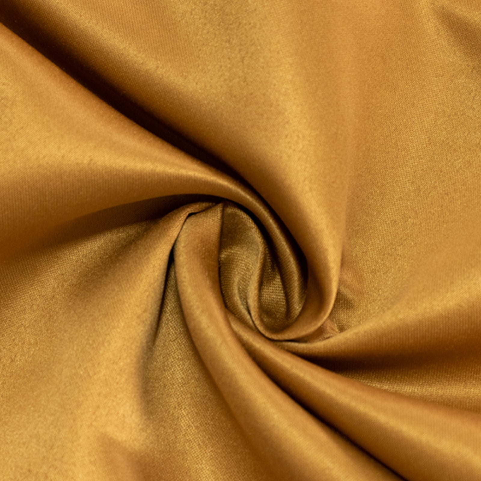 Gold satin tablecloth, 60"x102", perfect for elegant events.