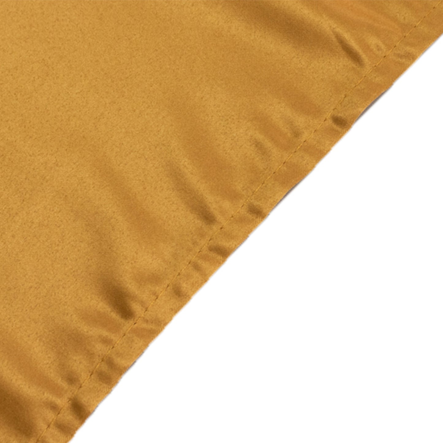 Gold satin rectangle tablecloth, 60"x102".