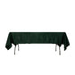60"x102" Hunter Emerald Green Lamour Satin Rectangle Tablecloth