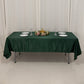 60"x102" Hunter Emerald Green Lamour Satin Rectangle Tablecloth