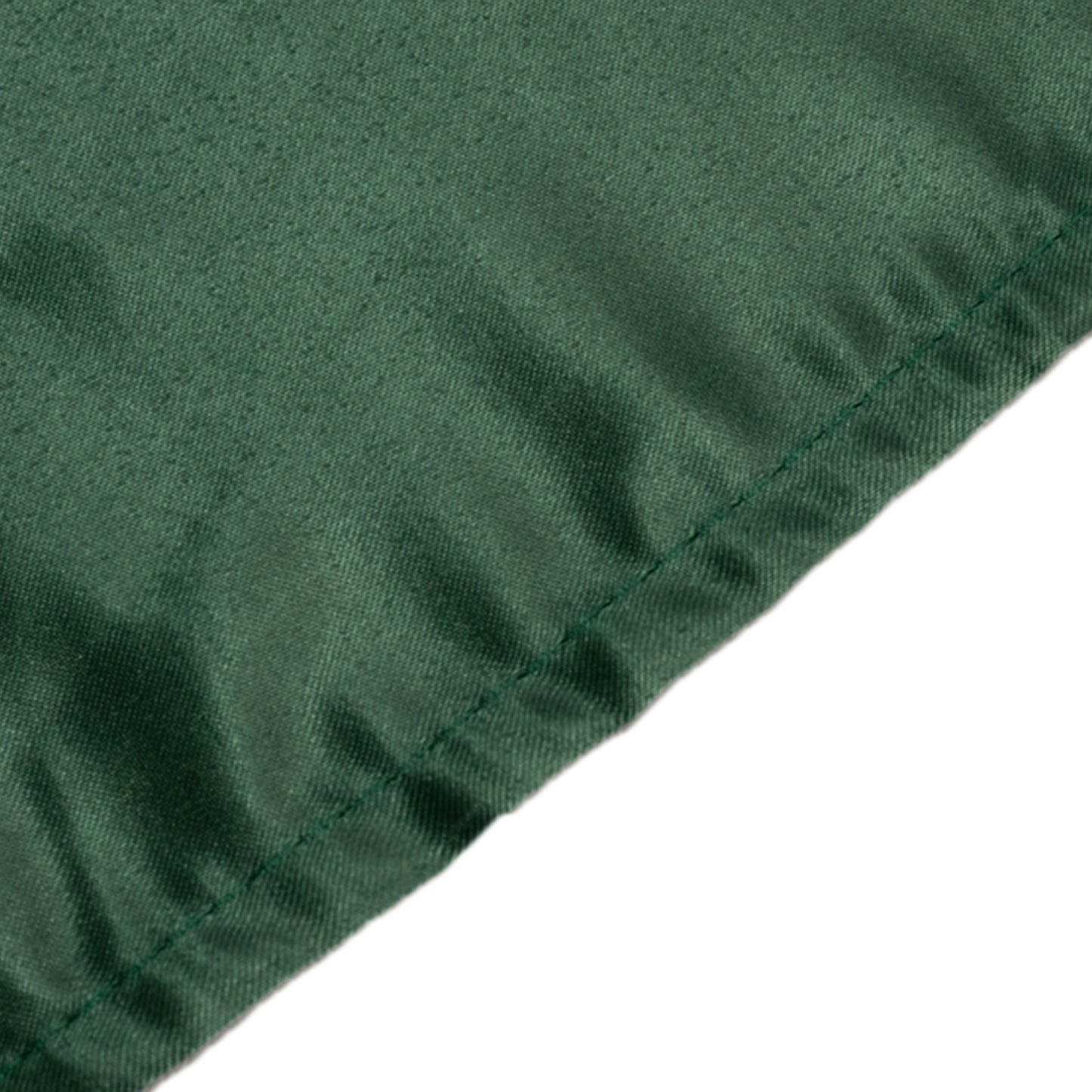 60"x102" Hunter Emerald Green Lamour Satin Rectangle Tablecloth