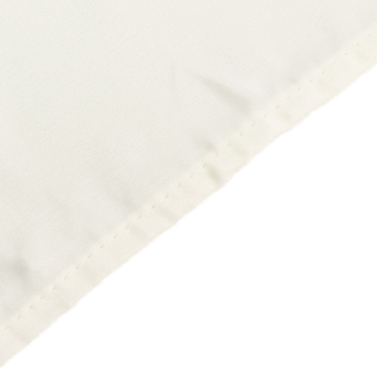 Ivory satin tablecloth, 60"x102" rectangle, elegant dining accessory.