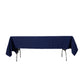 60"x102" Navy Blue Lamour Satin Rectangle Tablecloth