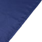 60"x102" Navy Blue Lamour Satin Rectangle Tablecloth