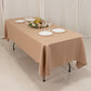 60"x102" Nude Lamour Satin Rectangle Tablecloth