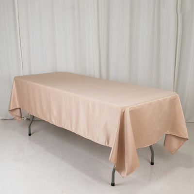 Exquisite Nude Seamless Lamour Satin Rectangular Tablecloth