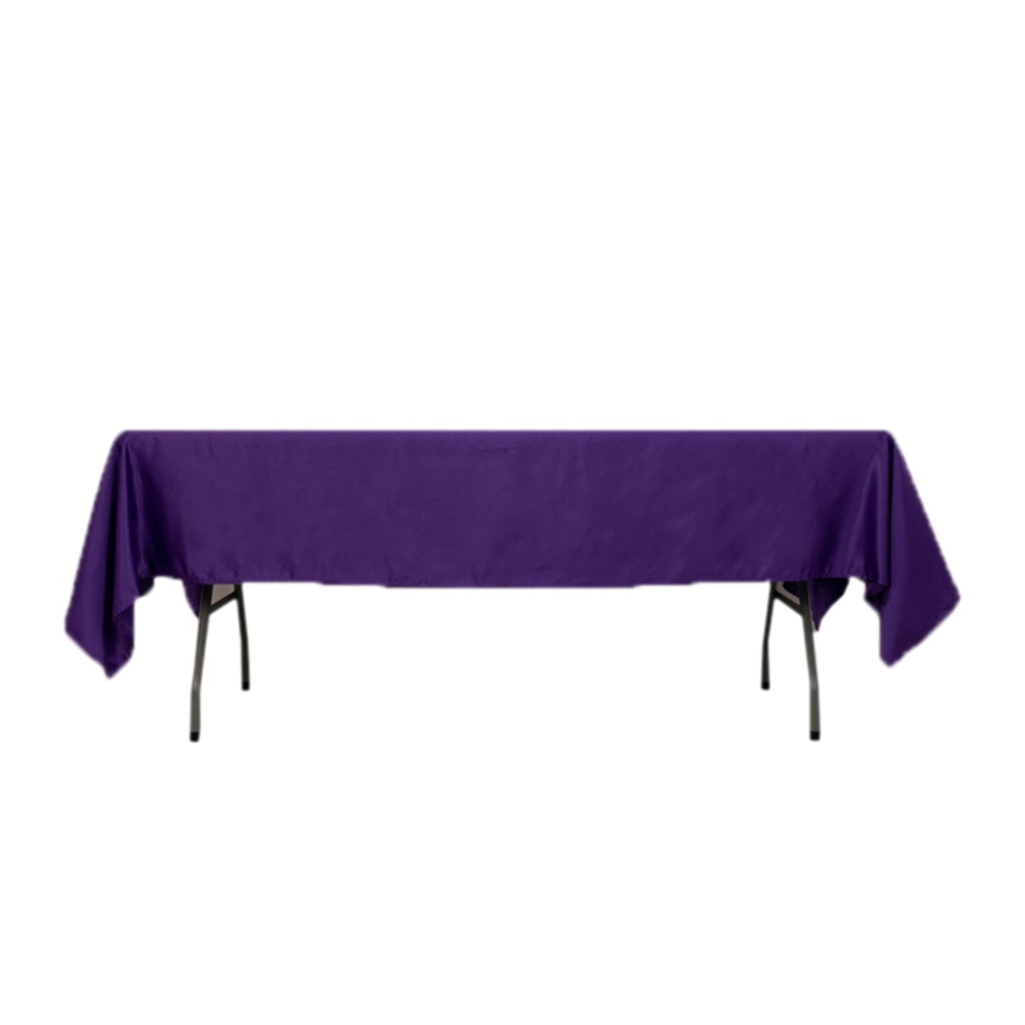Purple Lamour satin rectangle tablecloth, 60"x102".