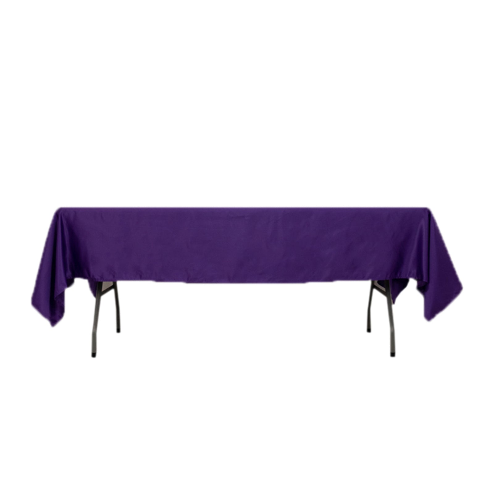 Purple Lamour satin rectangle tablecloth, 60"x102".