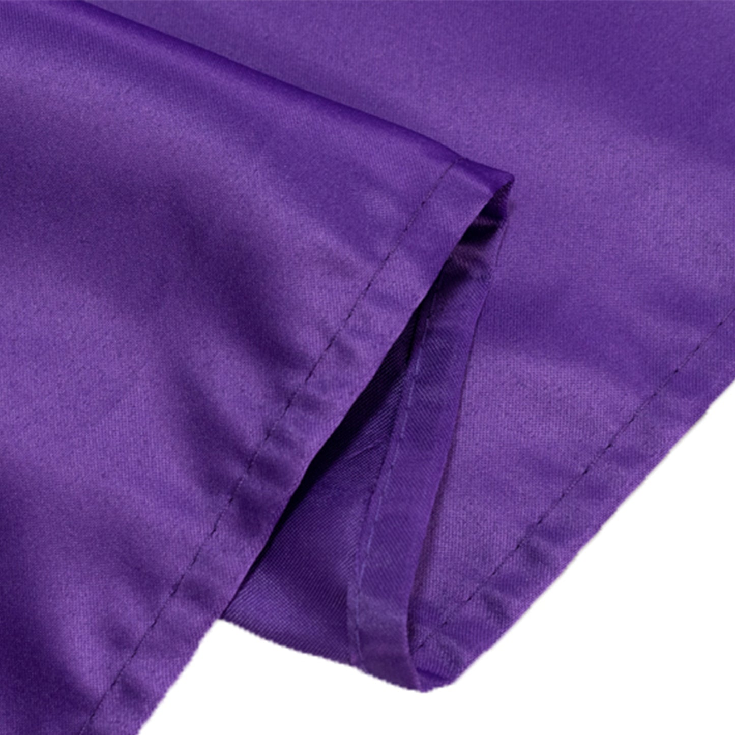 Purple Lamour satin rectangle tablecloth, 60"x102".
