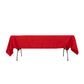 Red satin rectangle tablecloth, 60"x102".