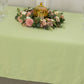 60"x102" Sage Green Lamour Satin Rectangle Tablecloth