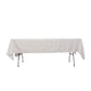 60"x102" White Lamour Satin Rectangle Tablecloth